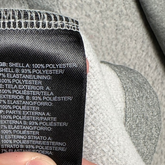 The North Face Mens Pullover Sweater Medium Gray Half Zip Fleece Line Sweatshirt - Picture 7 of 11